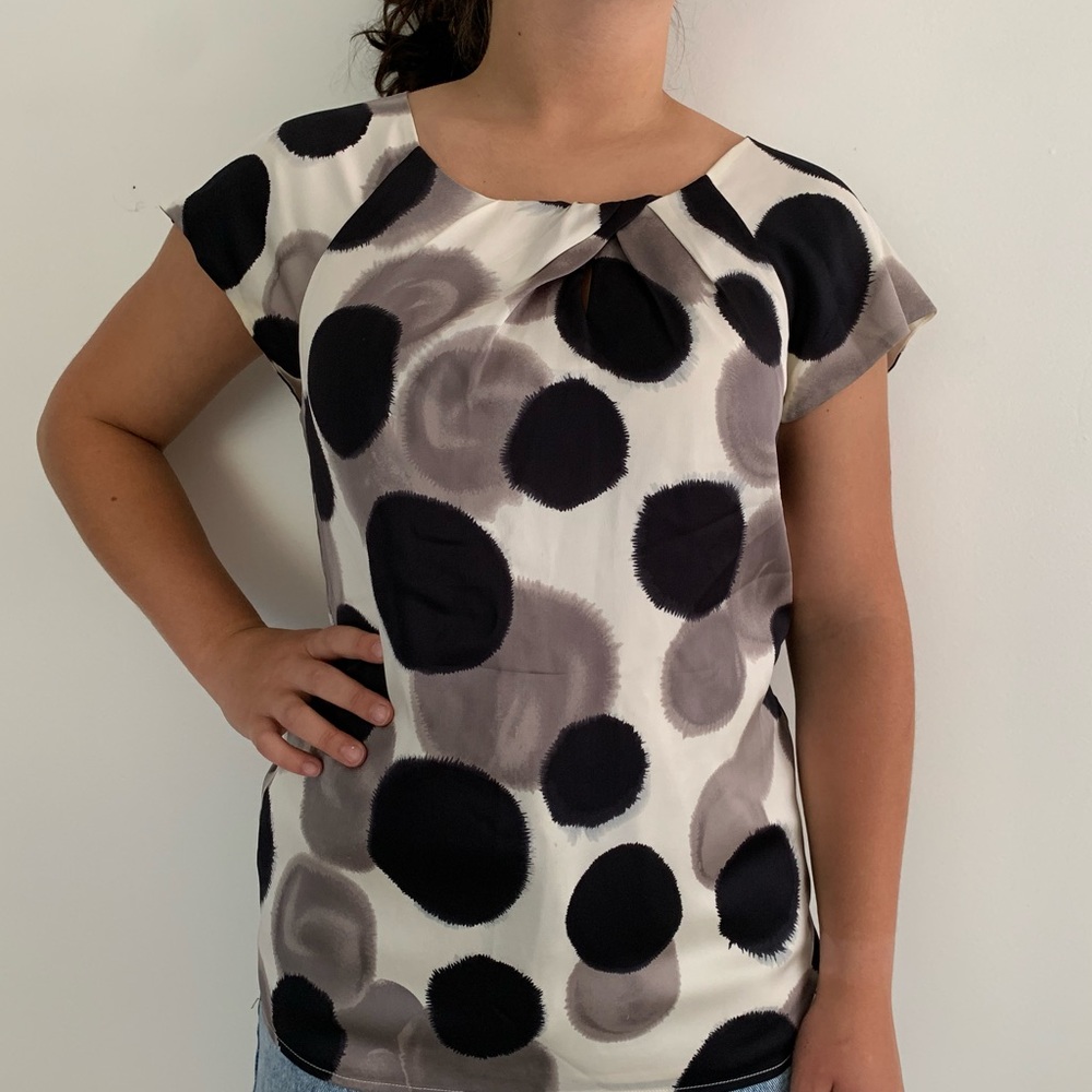 Ann Taylor Polka Dot Blouse